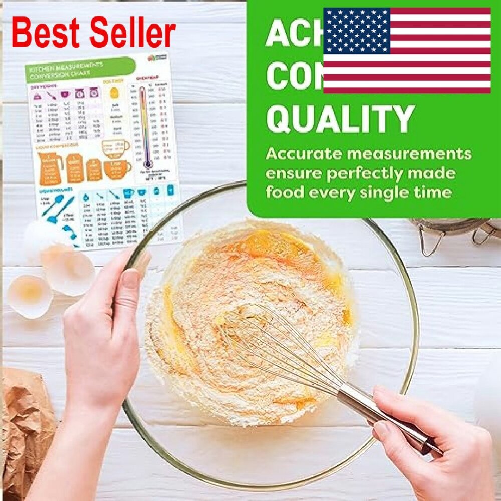 Kitchen Conversion Chart Magnet Baking Cooking Ga… - image 5